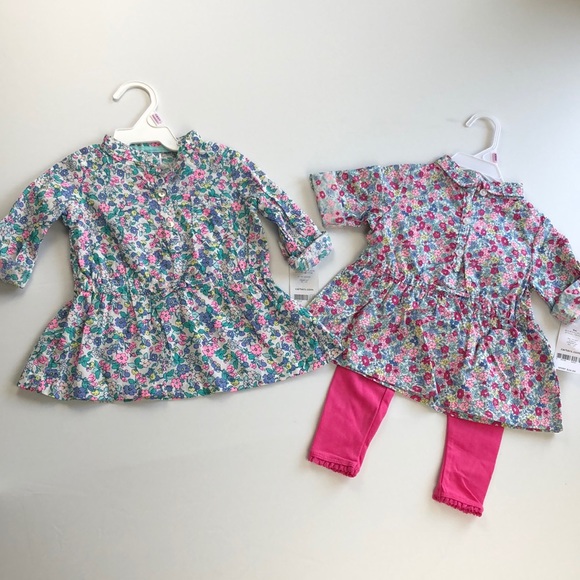 Floral button up set bundle 9 month NWT - Picture 1 of 6